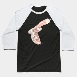 Snowy Owl Baseball T-Shirt